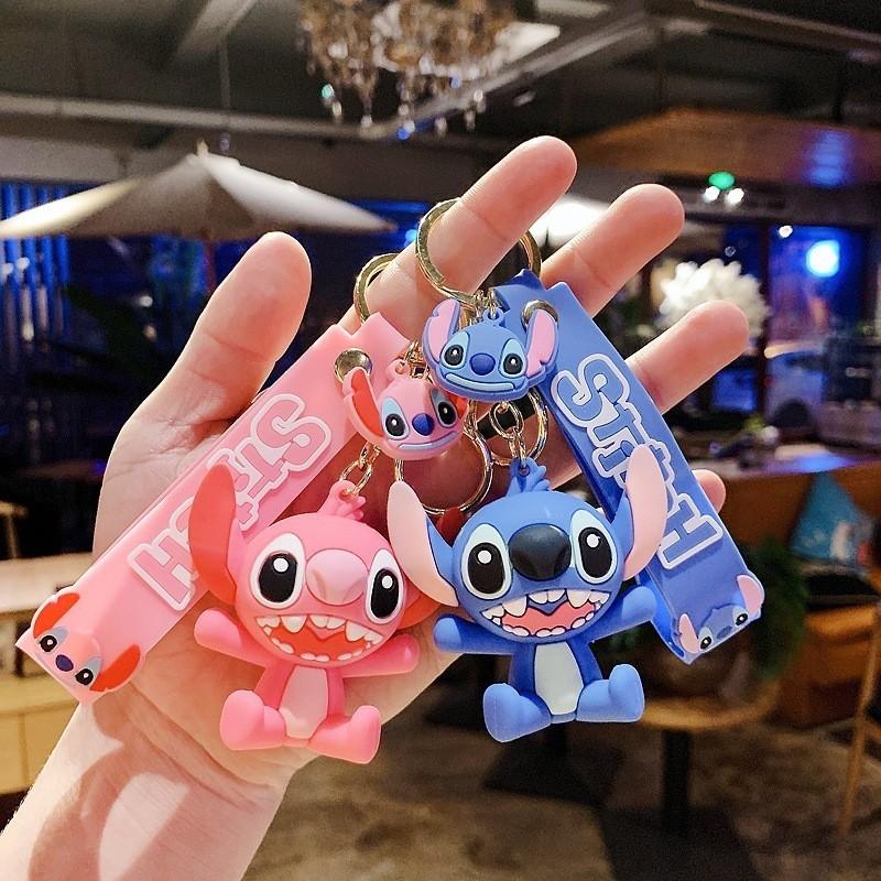 Cute Stylish Silicone Cartoon Character Car Keychain Key Ring Pendant Wholesale