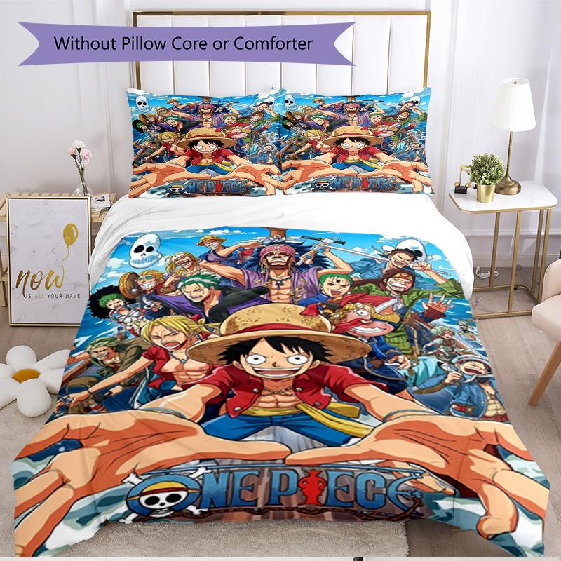 3pcs Duvet Cover Set (1*Duvet Cover + 2*Pillowcase, Without Core), One Piece Print Soft All‑Season Bedding Set, Home Bedroom Decor Gift