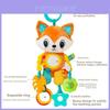 Elephant Fox Dinosaur Animal Plush Car Hanging Toy With Teether For Baby Sleep And Comfort