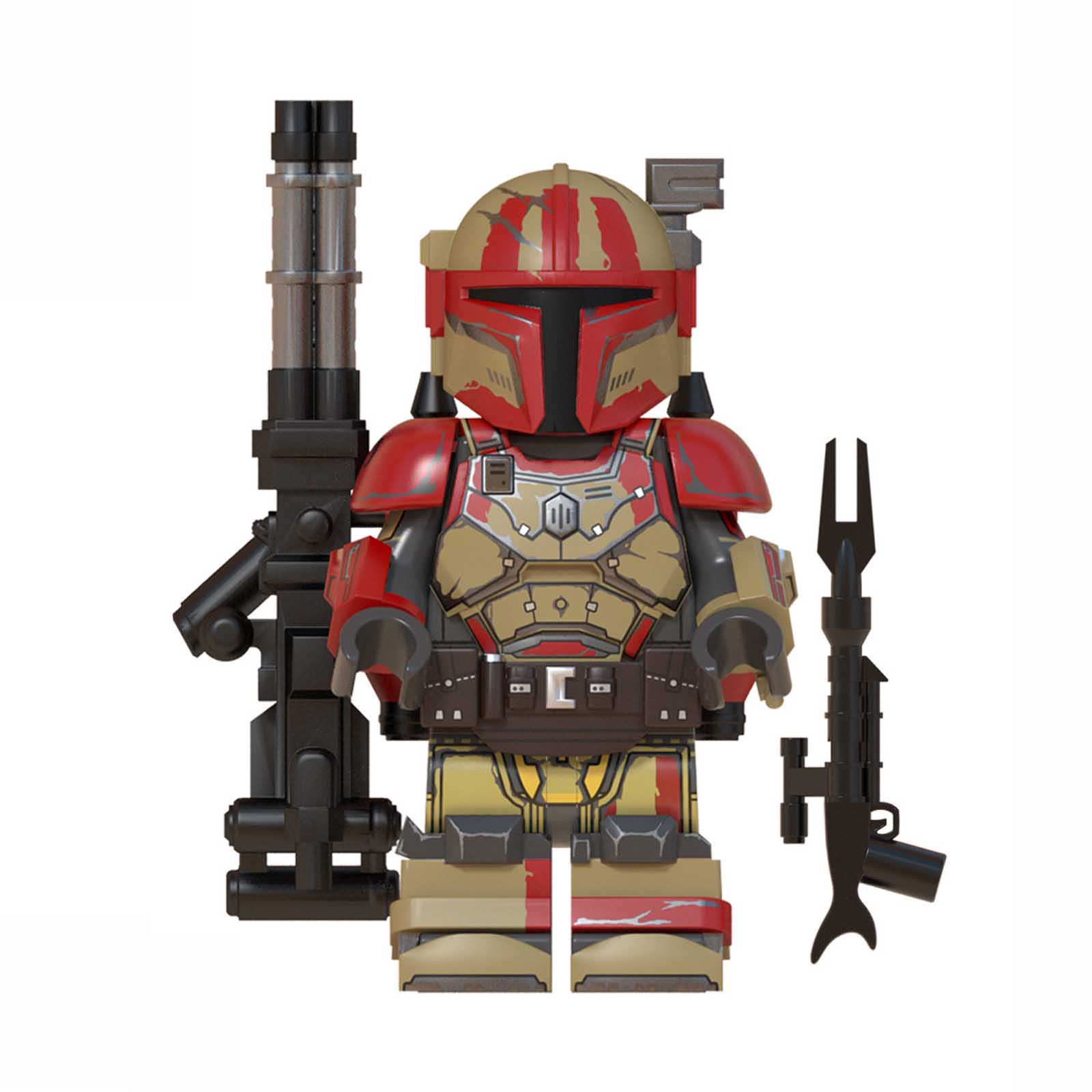 Custom Soldier Minifigure Building Block Set - Action Figures with Weapons for Kids and Collectors, Action Figure Playset One Size