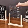 Acrylic Jewelry Displays Rack Eardrop Jewellery Showcase Stand Transparent Earrings Display Shelf Large Capacity Trinketholder