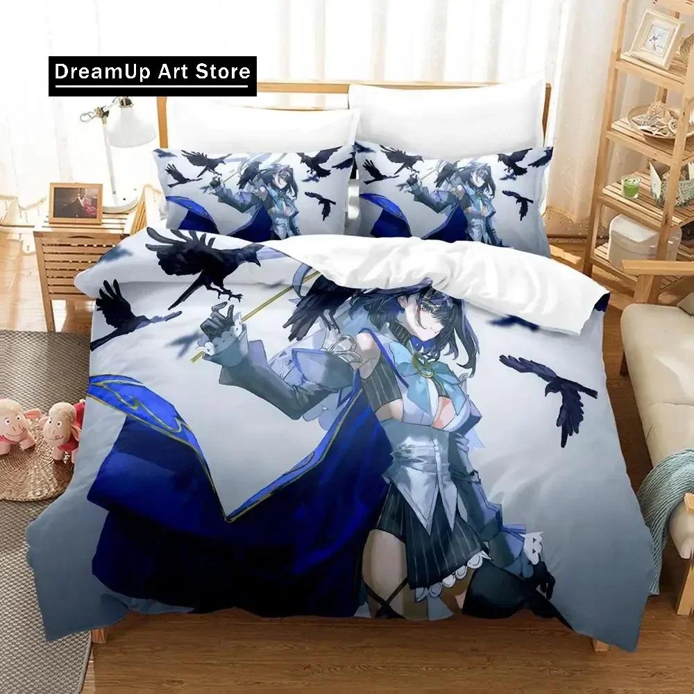 Oro Kronii Set Biancheria da Letto Singolo Piazza e Mezza Matrimoniale King Size Set Letto Adulto Bambino Camera da Letto Set Copripiumino Anime parure de lit Letto