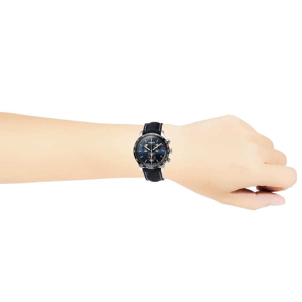 NIGHT CRUISE Navy Stainless Navy [Zeppelin] Watch, Dial, Steel, Quartz, 42mm, German-made, Men's, [Used]