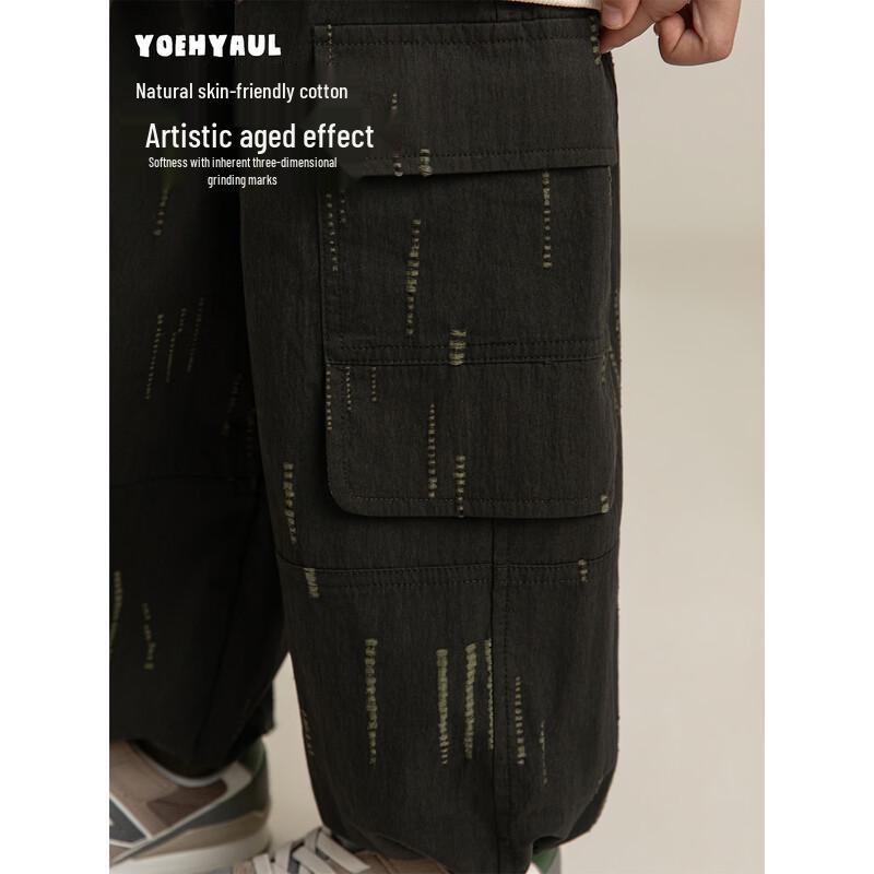Youyou Boys' Two-Way Wear Trendy Cargo Pants