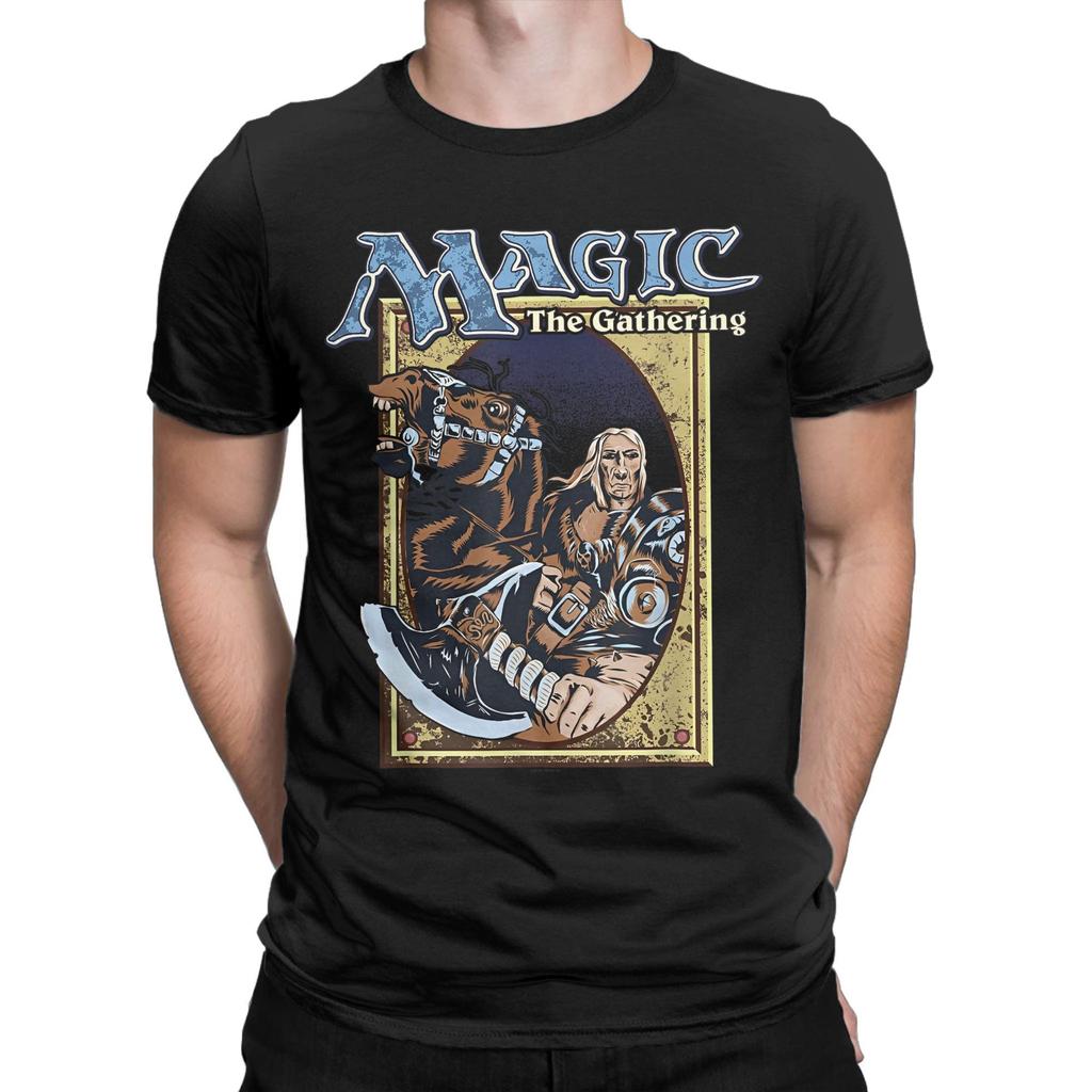 Men T-Shirt Games Gathering MTG Novelty 100% Cotton Tees Short Sleeve Fifth Edition Deck T Shirt O Neck Tops Gift Idea