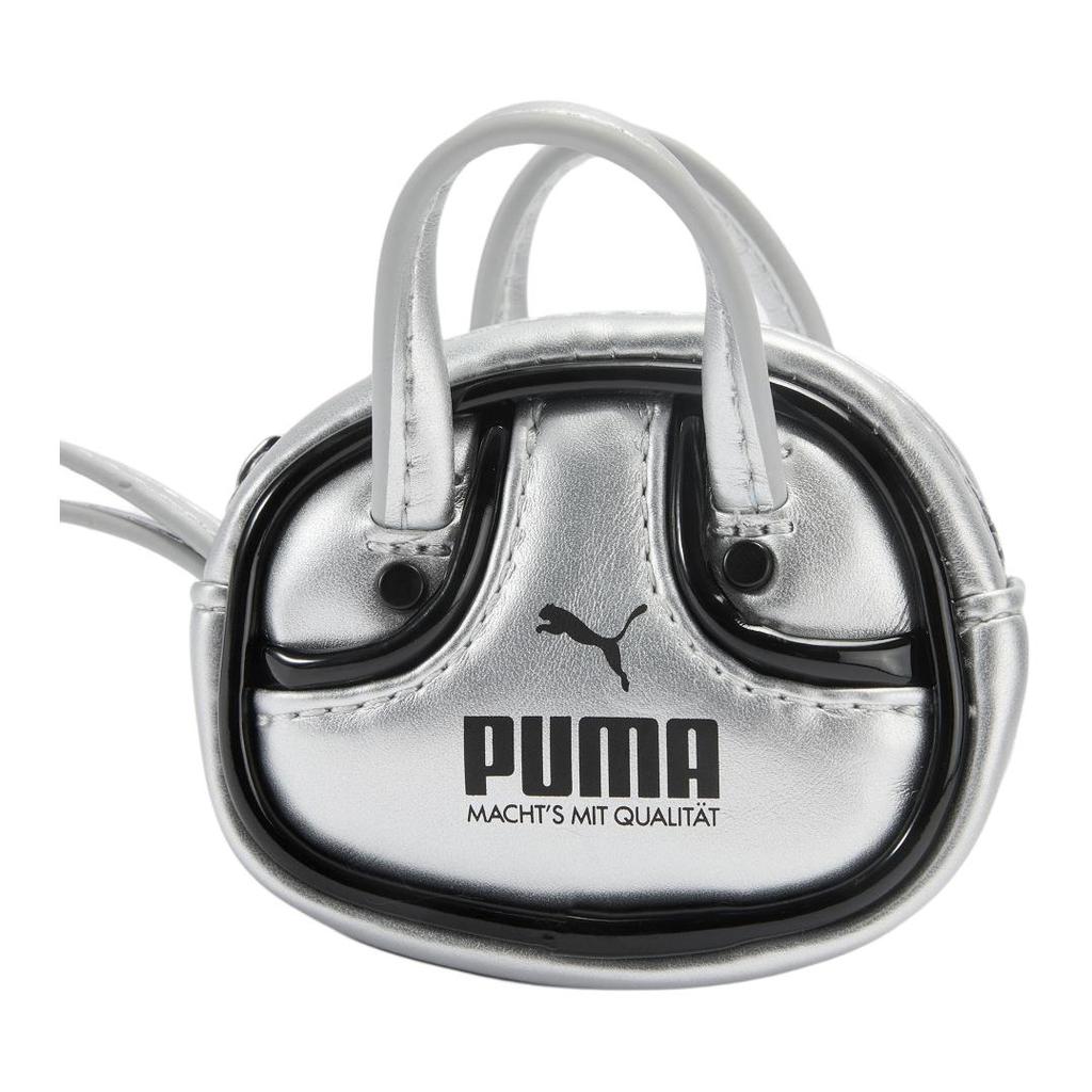 New PUMA Metallic Polyester Handbag Mini Women's Silver 092599-01