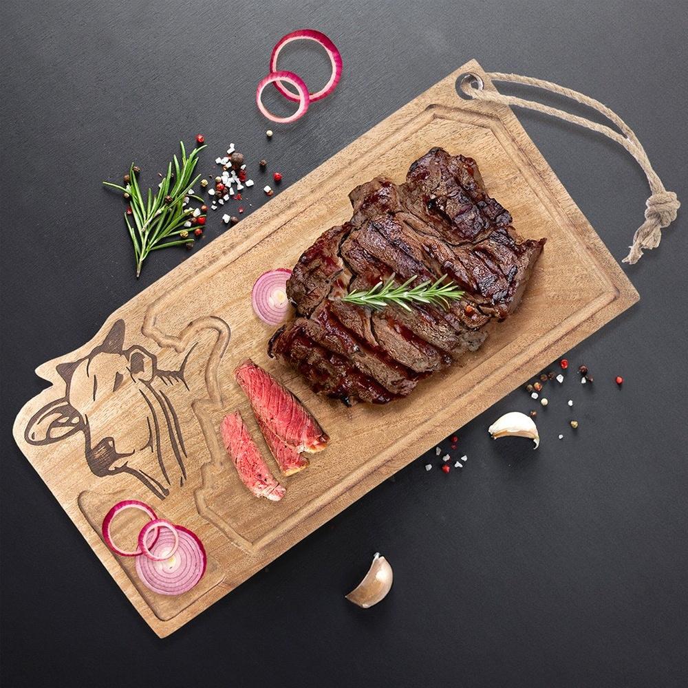 Deska Kuchenna Do Podawania Wędlin Mięsa Steków Burgerów Taca 45X22 Cm