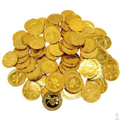 100 Pack/ Lot Plastic for Kids Birthday Party Favor Coins 4cm