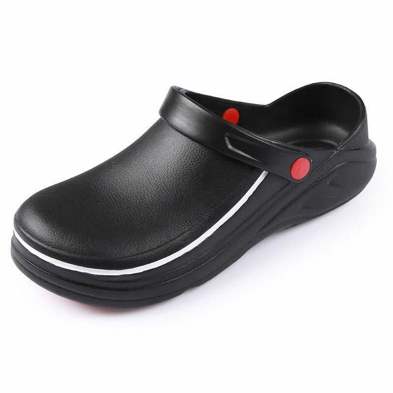Men Non Slip Work Shoes Waterproof Kitchen Chef Garden Wash Shoes Easy Clean Lightweight Safety Style For Summer Daily Use