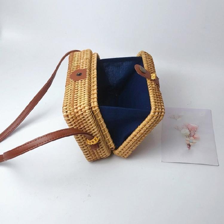Handwoven Shoulder Bag Crossbody Bags Rattan Bag for Women Girl Vintage Handbag
