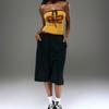 American street personalized tube top design sense digital printing strap short navel vest wholesale