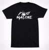 Tricou cu Logo Post Malone | Hip Hop Rap Alternativ Streetwear Negru