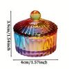 Color  Glass Dish Acrylic Powder Liquid Holder Container Shape Nail Lid Cup Bowl Manicure Accessories