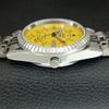 REFURBISHED SEIKO 5 AUTOMATIC 6309A JAPAN MENS VINTAGE YELLOW WATCH a442913-1