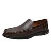Men's Genuine Leather Loafers - Soft Sole, Breathable & Trendy Driving Shoes