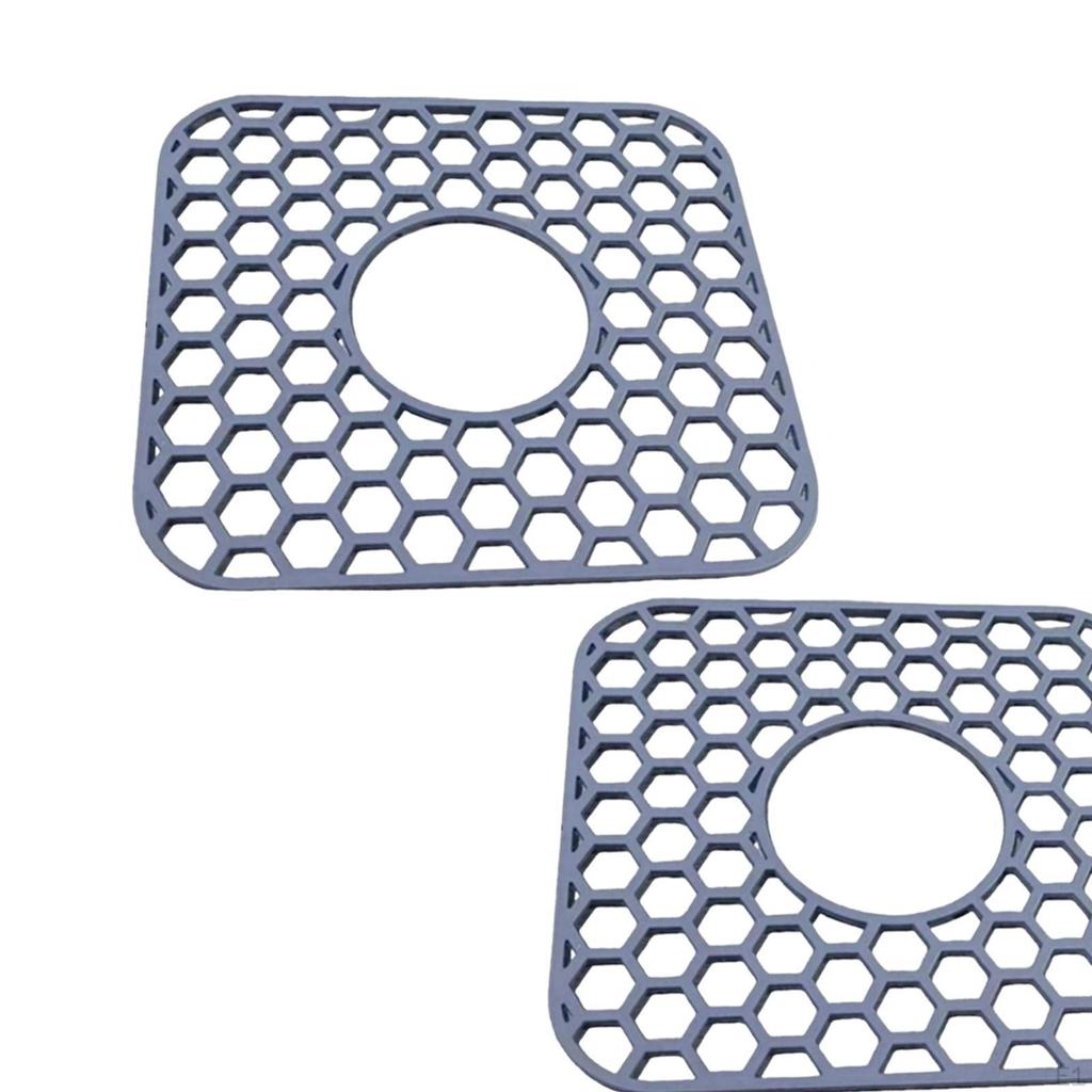 Silicone Sink Mat Non Slip Feet Cover Tableware Drainer Protector Draining Board for