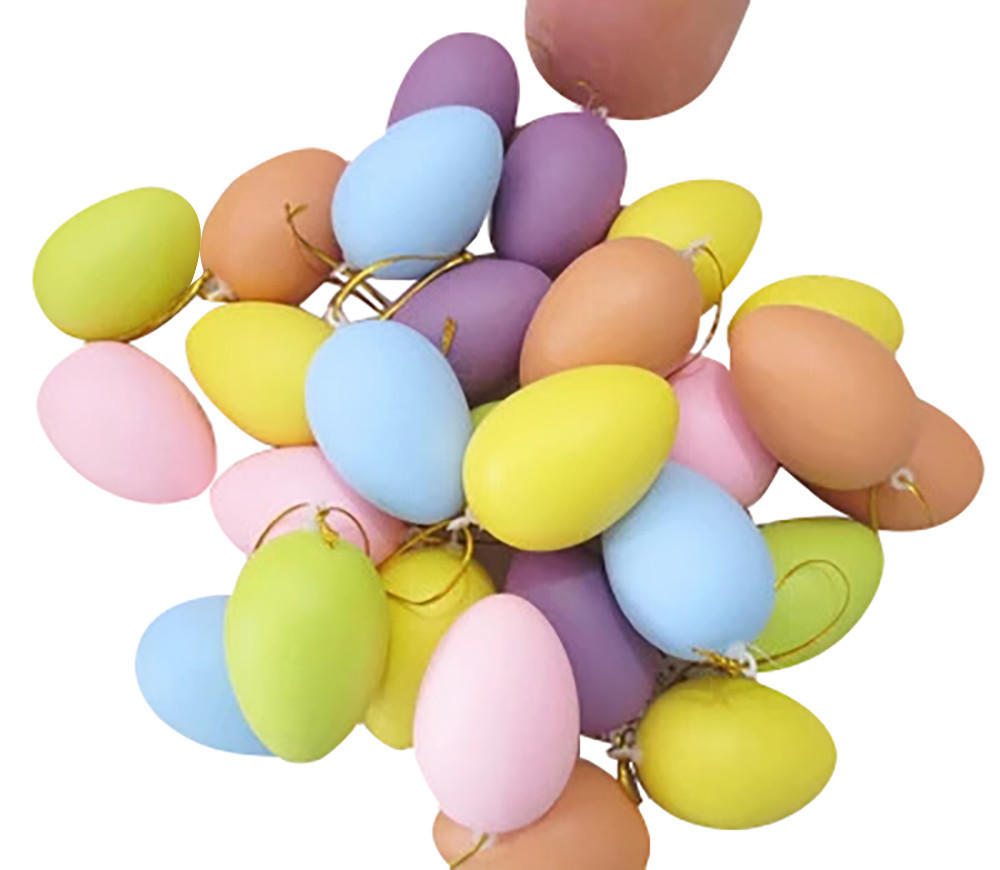 

Sagit 12шт Дети DIY Картина яйцо Игрушка с веревкой Подарки Пластиковые подвесные Пасхи