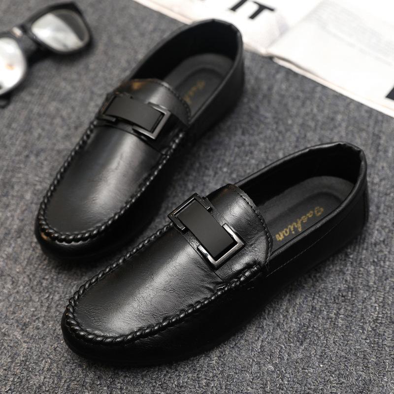 Men's Leather Casual Shoes Luxury Social Loafers Flats Moccasins For Men 2024 Comfortable Slip-On Driving Fashion Shoes Male