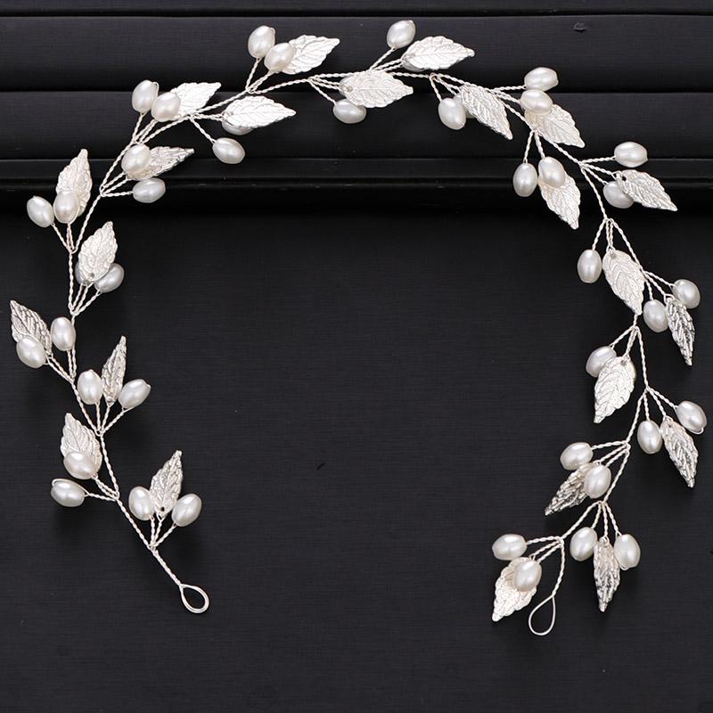 Trendiges Hochzeits-Haaraccessoire Handgefertigtes Perlen-Stirnband Braut-Haaraccessoire Goldene Tiara Prinzessinnen-Party Stirnband Schmuck black
