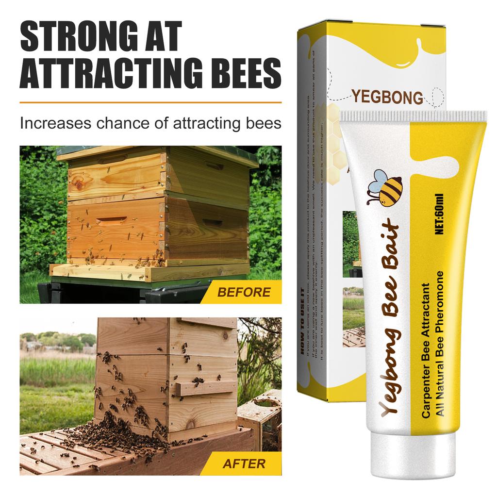 Outdoor Beekeeping Queen Pheromone Lure - Swarm Commander Bee Attractant Bait for Honey Hive Attraction