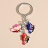 Cute Colorful Butterfly  Enamel Flying Animals Key Chains For Women Girls Accessorie Handmade Jewelry Bag Charm