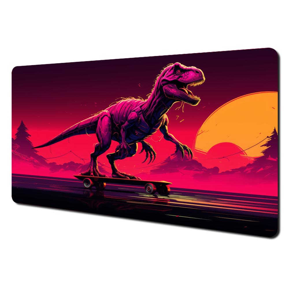 Fierce Dinosaur Digital Art Design Large Mouse Pad Desk Mat NonSlip Stitched Edge Office Mat Gaming Pad Computer Mousepads