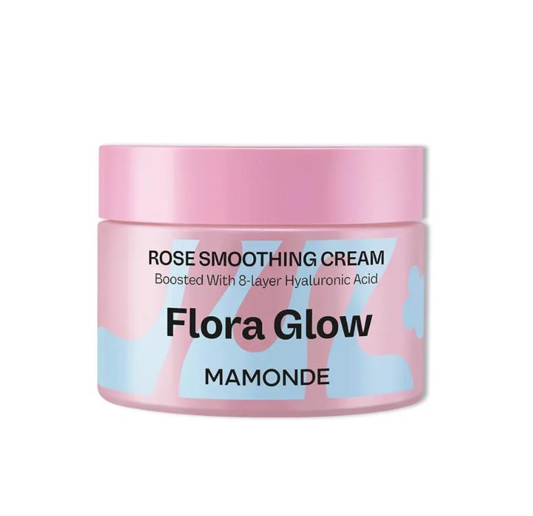 Mamonde Flora Glow Rose Smoothing Cream 50ml Radiance & Skin Texture Moisturizer