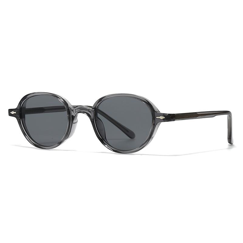 New Retro Acrylic Oval Sunglasses for Women Men Unisex Driving Fashion Cross-Border Shades 280069