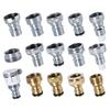 Strong Brass Hose Adapters Universal Quick Connection Couplers for Faucets Garden Hoses & Washing Machine Tubes