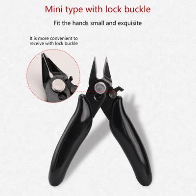 Pinza diagonale Mini tronchese per fili da 3,5 pollici Pinza per taglio diagonale Fili Manico in gomma isolante Modello Pinza