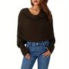 Unisex Knitted Shawl Sweater with Sleeves - Versatile Solid Color Cloak for Autumn and Winter Parties