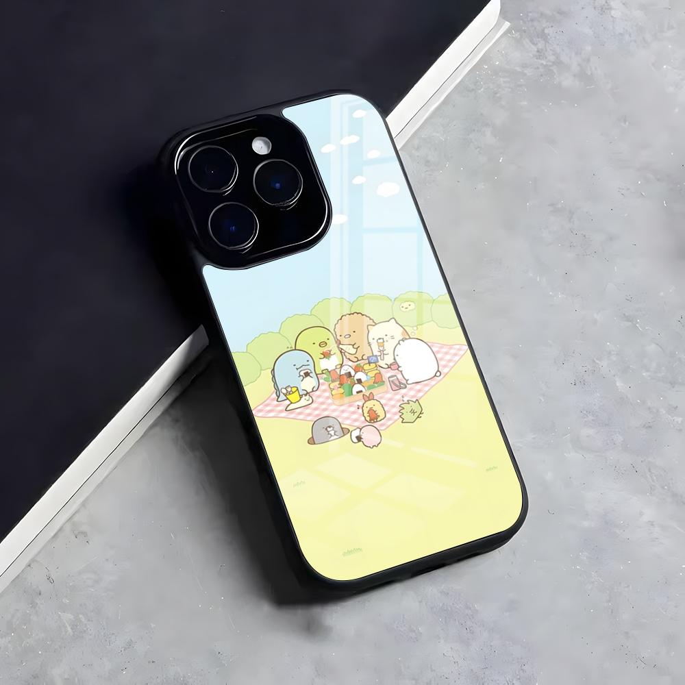 S-Sumikko G-Gurashi Fodral För Iphone 17 Air 16 15 14 13 12 11 Pro Max Mini Fodral Skal PC+TPU Skydd