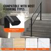 4-5 Handrails for Outdoor for Seniors Porch Deck Black Square Tube Steel