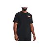 Under Armour Project Rock Graphic Print Loose Training Short Sleeve T-Shirt Men Tops Black 1376898-001