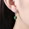 New Korean Trendy Drop-shaped Imitation Green Drop Earrings for Women