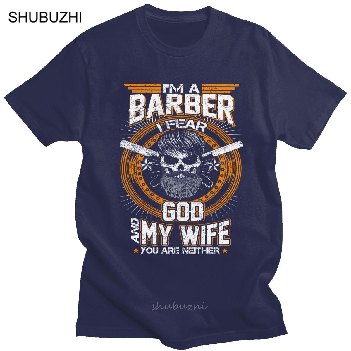 

Mens Funny Barber Tshirt Men Short Sleeve Crewneck Cotton Tshirt Summer Hairdresser Tee Tops Casual T Shirt Clothing Gift Idea 4XL