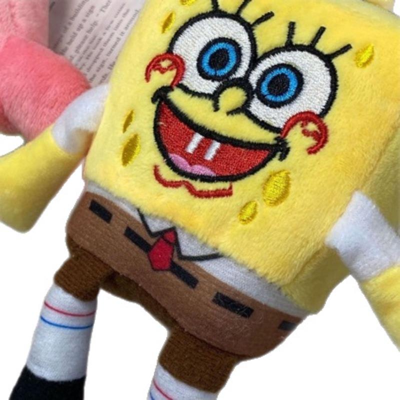 SpongeBob And Patrick Star Plush Keychain Cute Backpack Pendant For Students Couple Gift