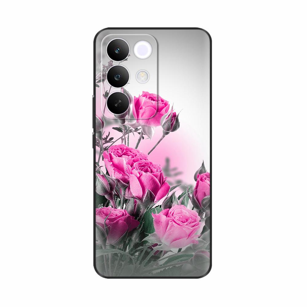 For OPPO Realme C85 5G Case Flower Soft Matte Silicone Back Cover For Realme 15x RealmeC85 C 85 4G 5G Full Phone Shell Fundas
