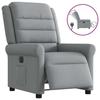 VidaXL Electric Recliner Light Grey Fabric 3303294