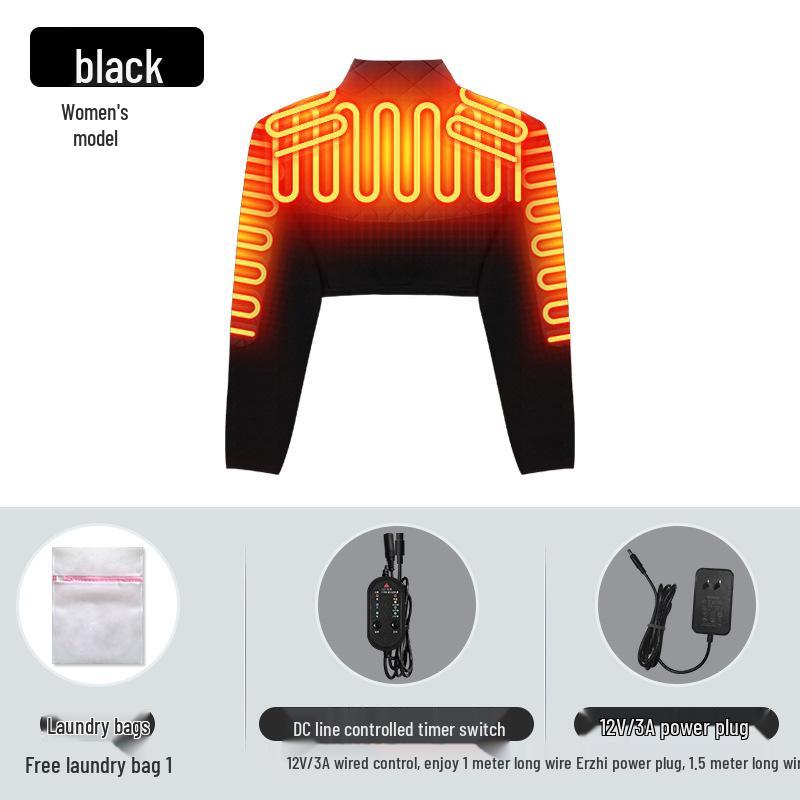 

Электрический массажер с подогревом для плеч и шеи - Тепло и горячий компресс для шейного отдела позвоночника, руки и плеча. 3XL