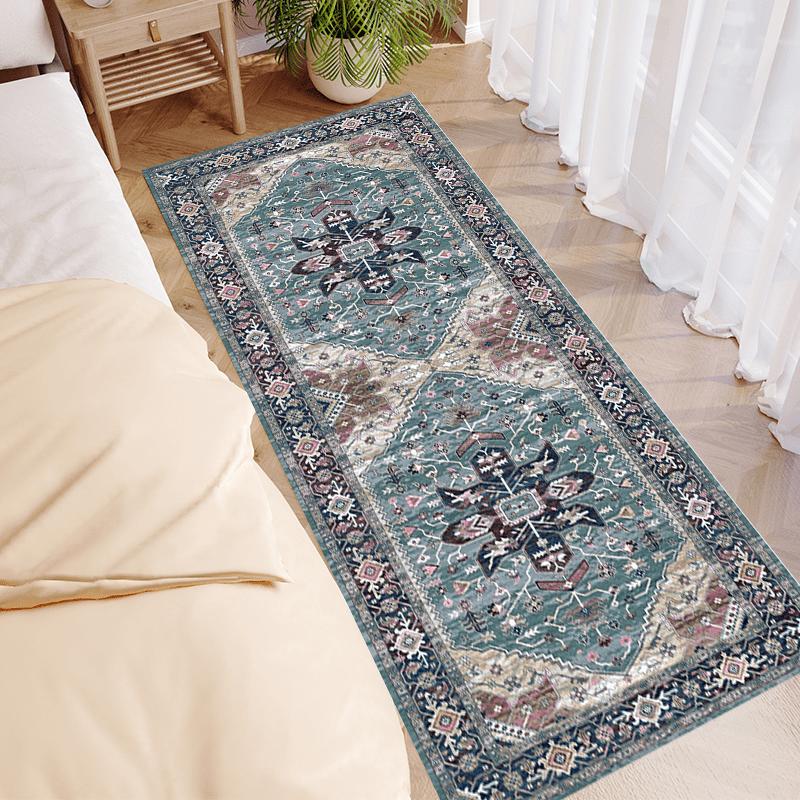 

Vintage Persian Carpet Mat Rug Home Decoration Classic Oriental Pattern Area Rug Traditional Design Floor Mat Living Room 50x150CM