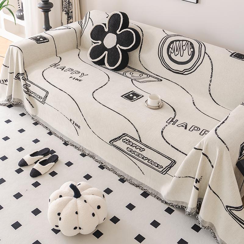 Four Seasons Universal Sofa Cushion Chenille Universal Sofa Cover Towel Full Covered Cover Anti-Scratching Cushion