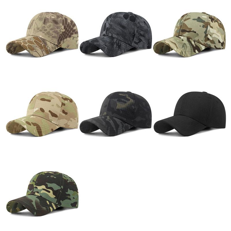 Spring Python Camouflage Tactical Baseball Cap Hard Top Adjustable Sunscreen Cap