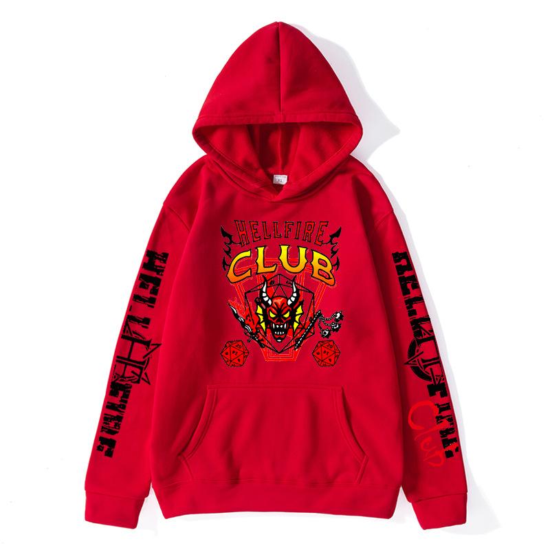 

Printed Fashion Sweatshirt Casual Kids Hoodie Sweatshirts Men’s 3XL красный