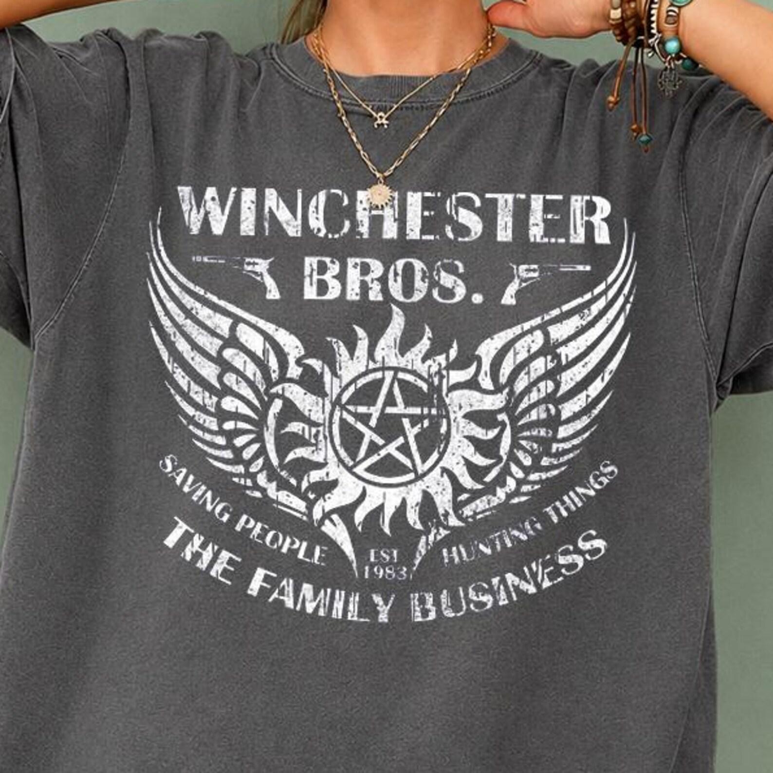 Winchester Bros The Family Business Shirt, Retro Supernatural Inspired Tee, Family Business Graphic Tee, Dark Fantasy Shirt, Unisex Apparel 3XL