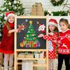 Christmas Magnets For Fridge Santa Claus Tree Bell Holiday Winter Stickers Magnetic Christmas Decorations For Whiteboard Kitchen