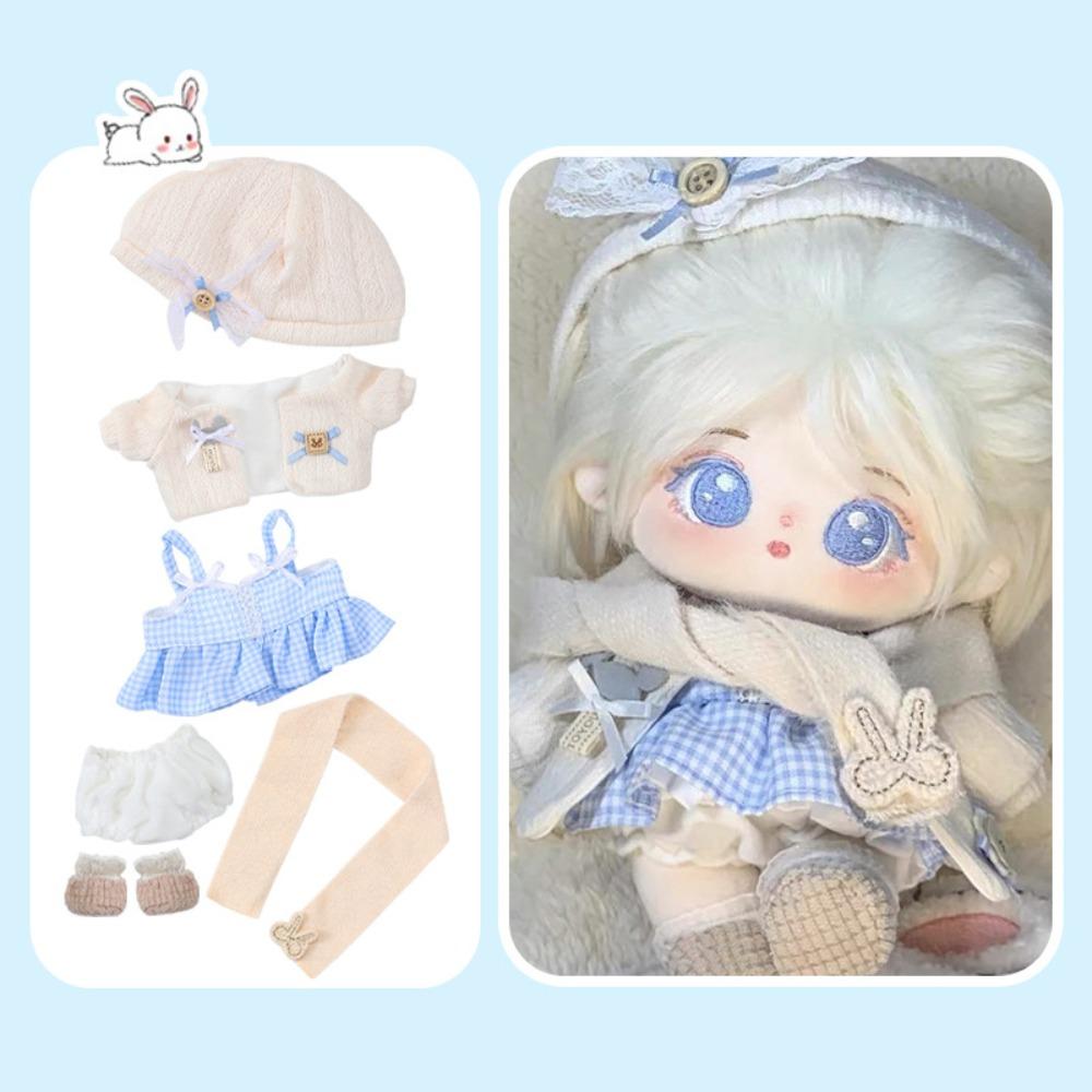 1 Set Princess Skirt 20cm Cotton Doll Clothes Fashion No Attribute Doll Clothes  20cm Cotton Doll