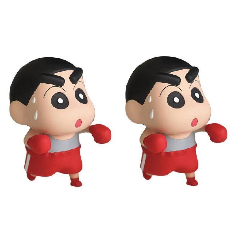 Crayon Shin-chan Boxing Figure Trendy Toy Doll: Cute Desktop Ornament & Birthday Gift