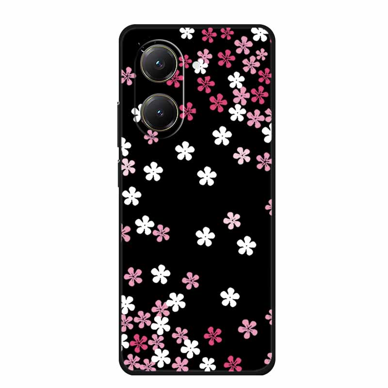 Black Silicone Case For Xiaomi Poco X7 Pro M7 4G Plus Case Cartoon Soft TPU Back Cover For Poco C71 Redmi A5 4G Phone Case C 71