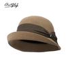 Bow straw hat women travel sunscreen casual sun hat spring and summer outdoor straw bucket hat